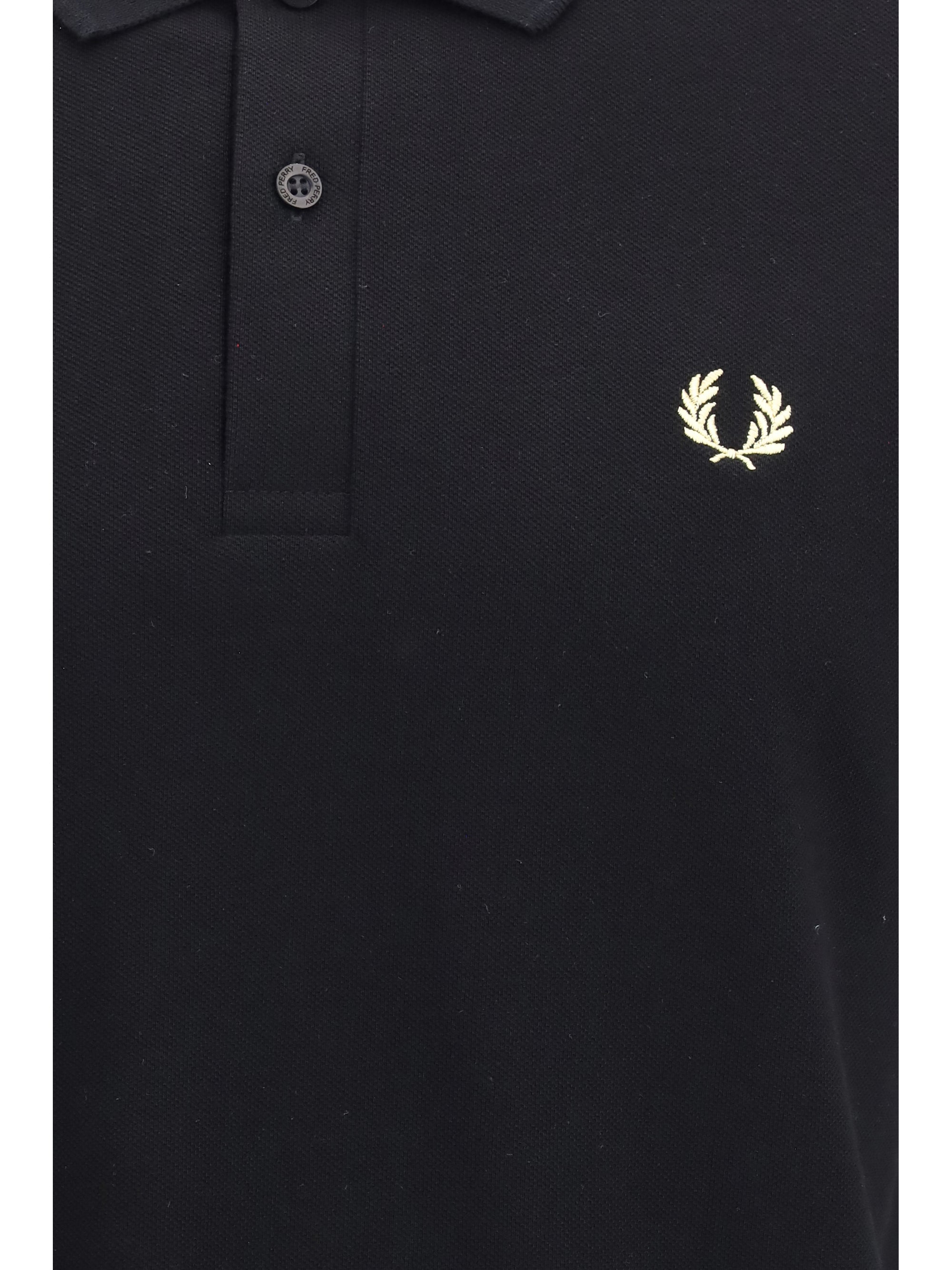 Cotton Piqué Polo Shirt — Black