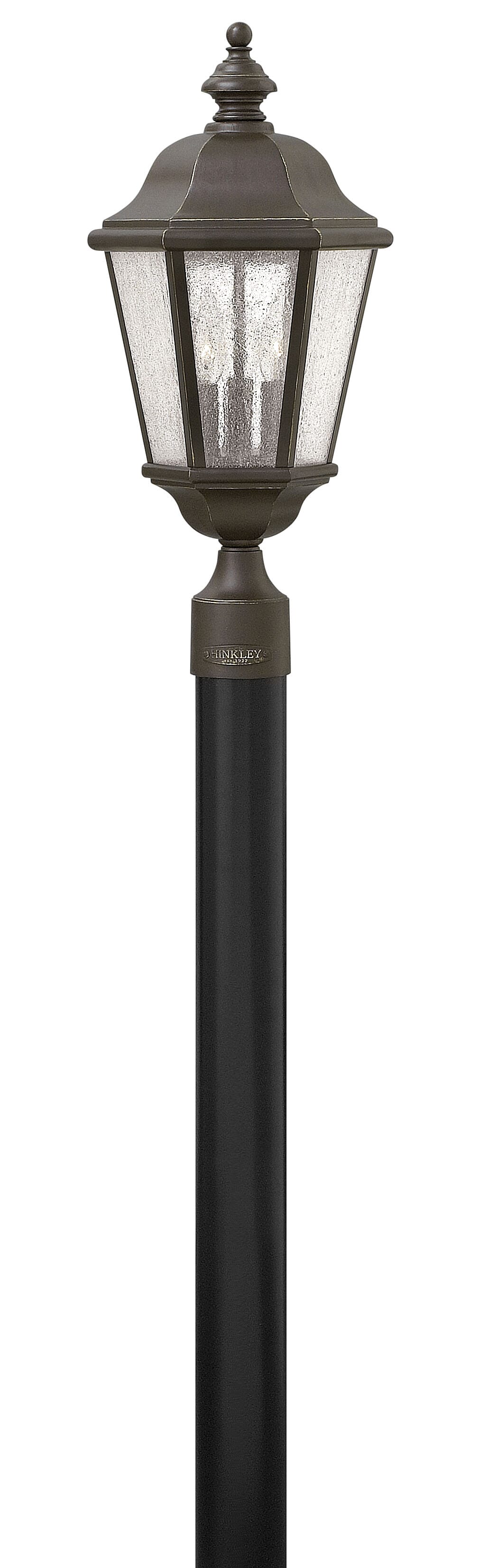 Oil Rubbed Bronze LED Post Top Pier Mount from the Edgewater Collection