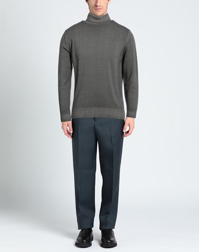 Man Turtleneck Grey Size 40 Merino Wool