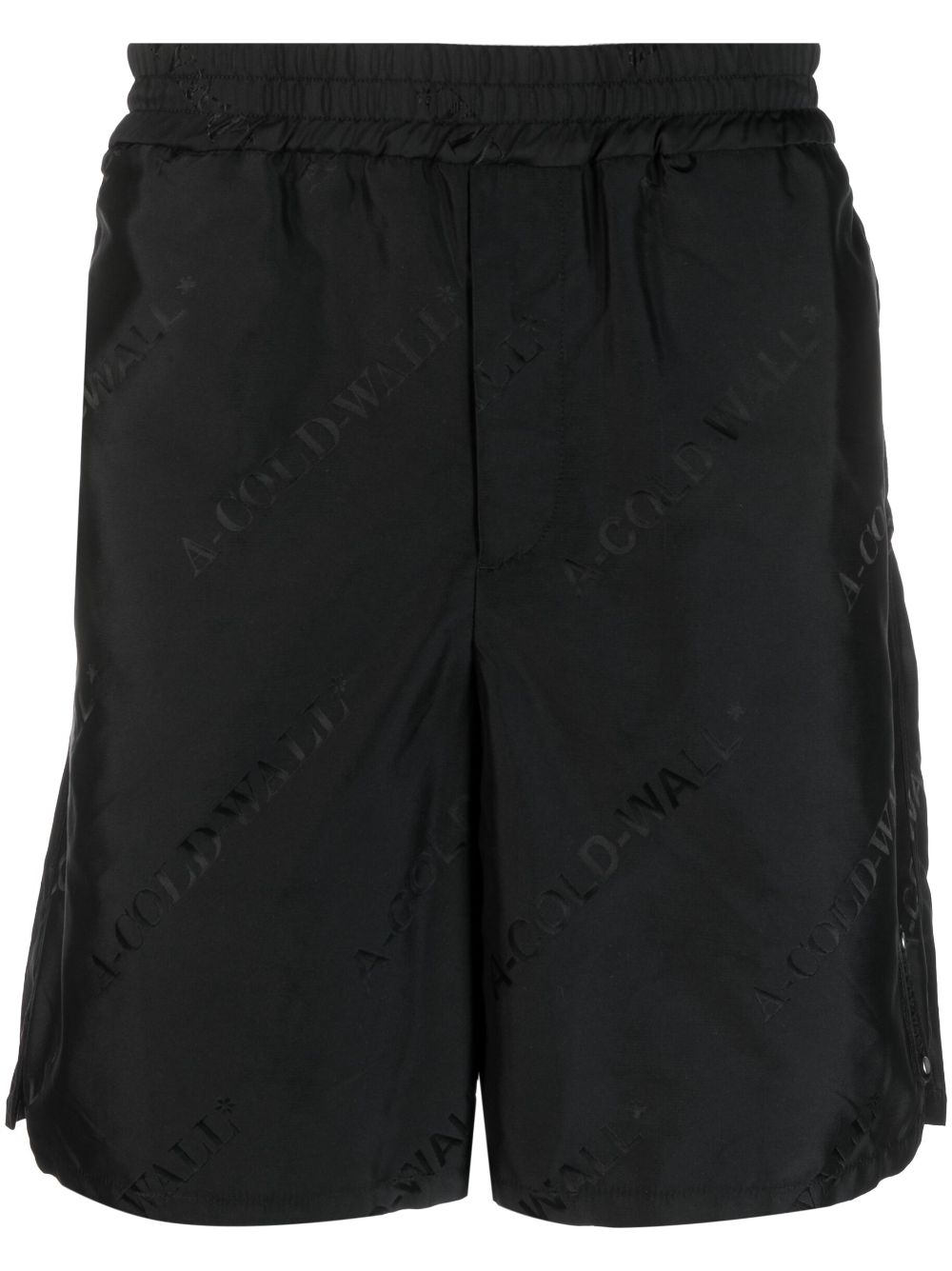 Monogram-print shorts - Black