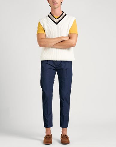 Man Pants Midnight blue Size 33 Cotton, Elastane