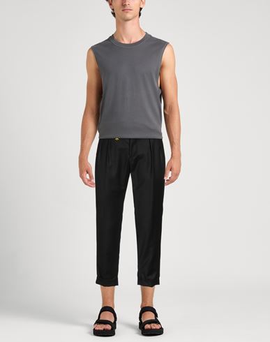 Man Pants Black Size 28 Virgin Wool, Elastane