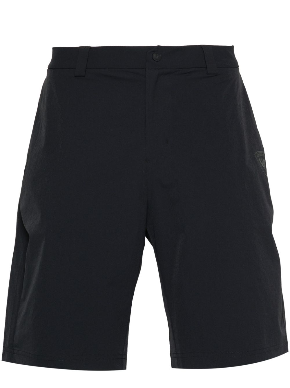 Raised logo straight-leg shorts - Blue