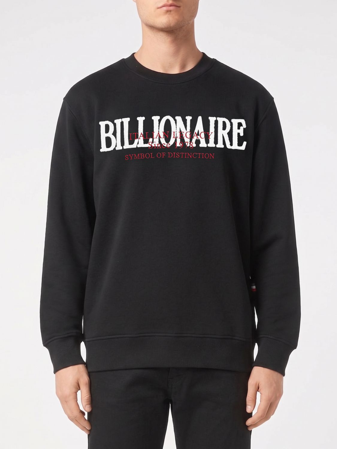 Round-neck sweatshirt - Black