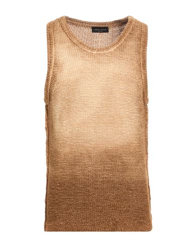 Man Sweater Brown Size 38 Cotton