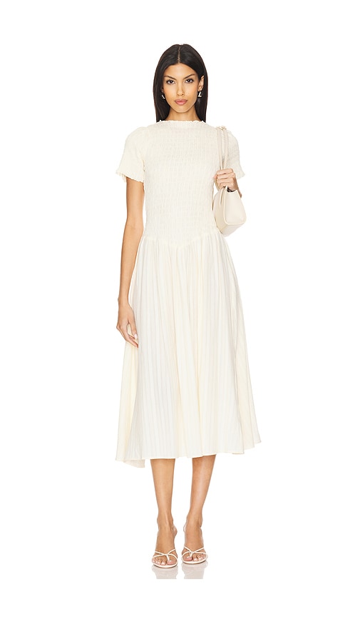 Apres Studio KLEID RUCHED MARTA in Cream. Größe XXS. Also in M