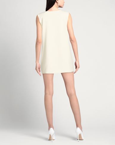 Woman Mini dress Off white Size 8 Polyester, Viscose, Cotton, Elastane
