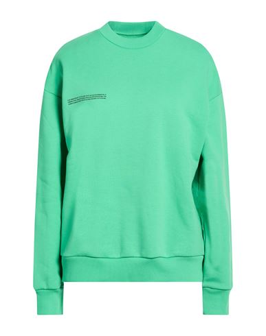 Woman Sweatshirt Green Size XS Organic cotton, Recycled cotton