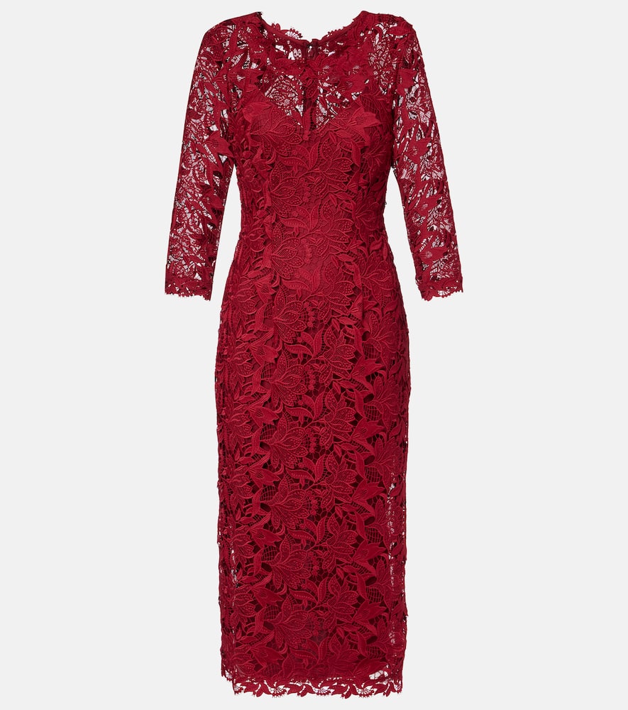 Lace midi dress