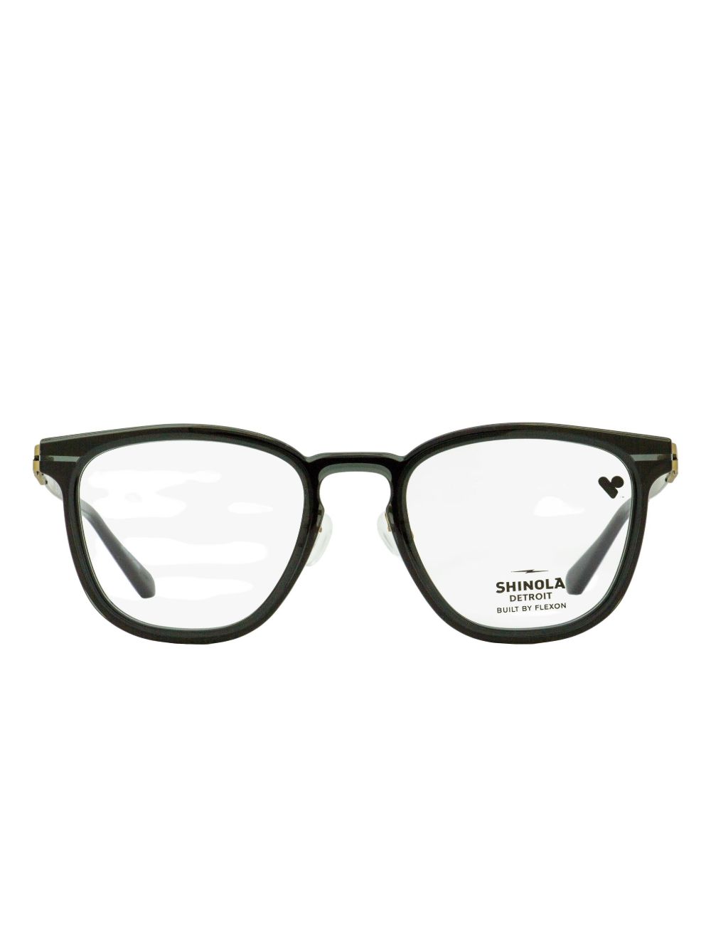 Keyhole-bridge square glasses - Black