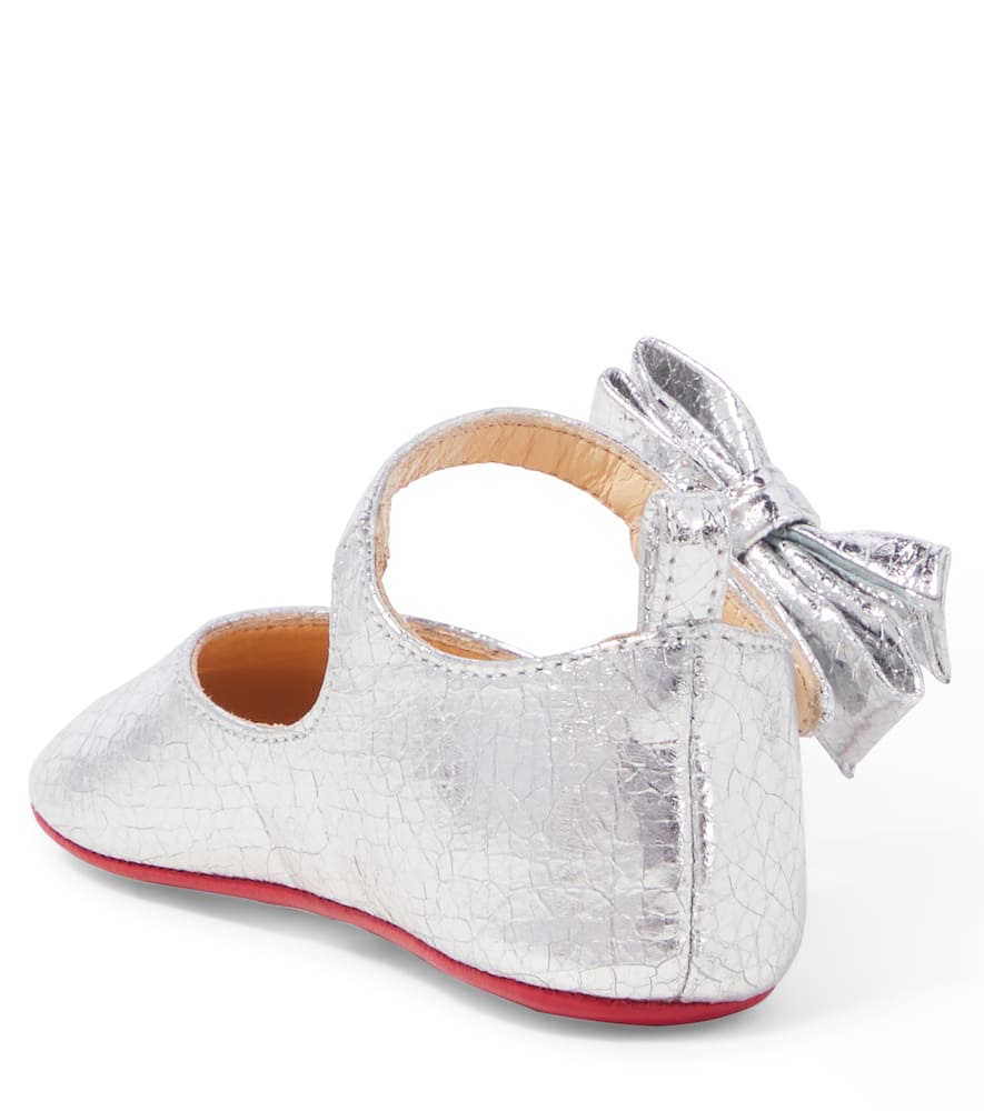 Christian Louboutin Kids Baby Lou Babe leather Mary Jane flats