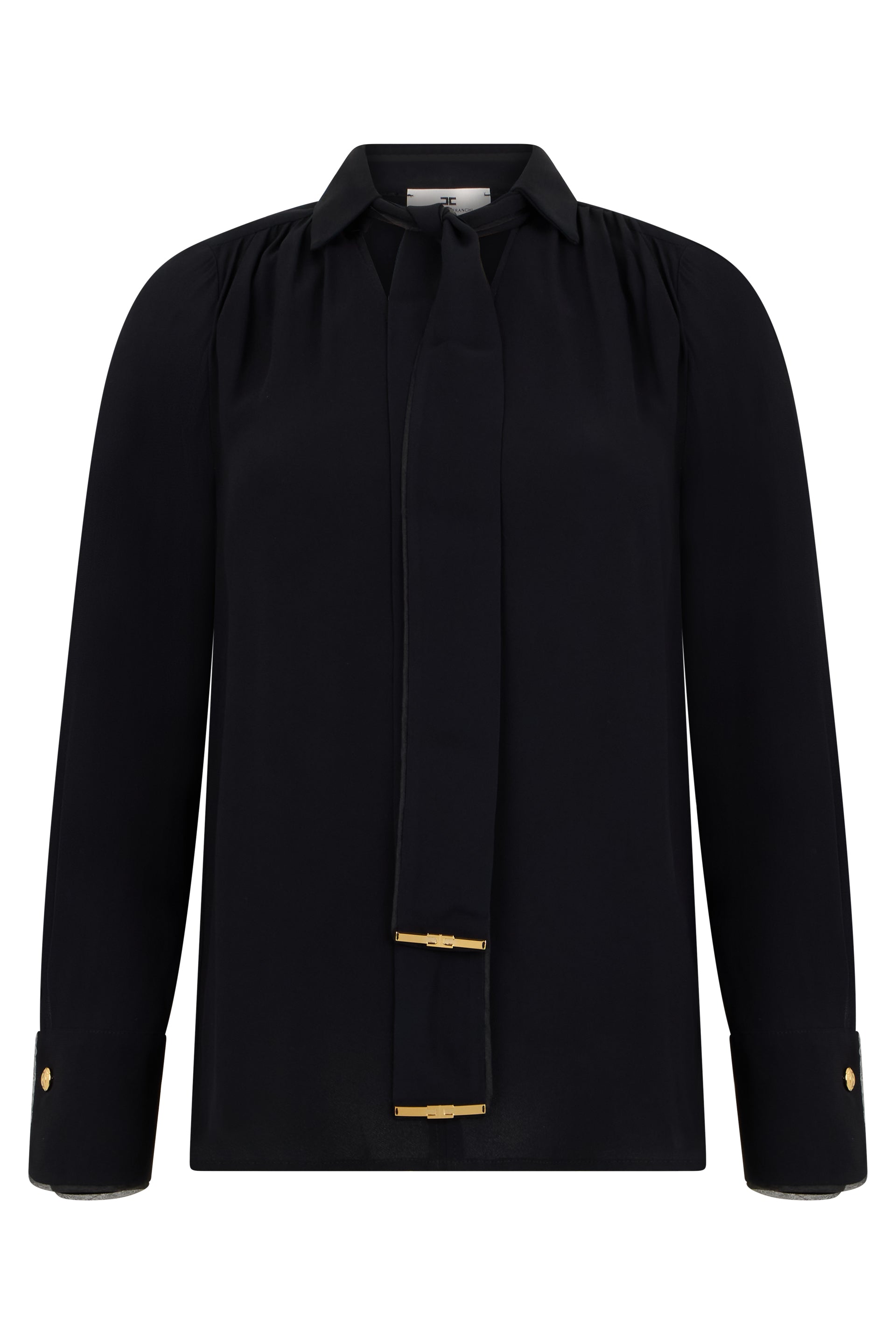 Viscose Blouse with Decorative Details