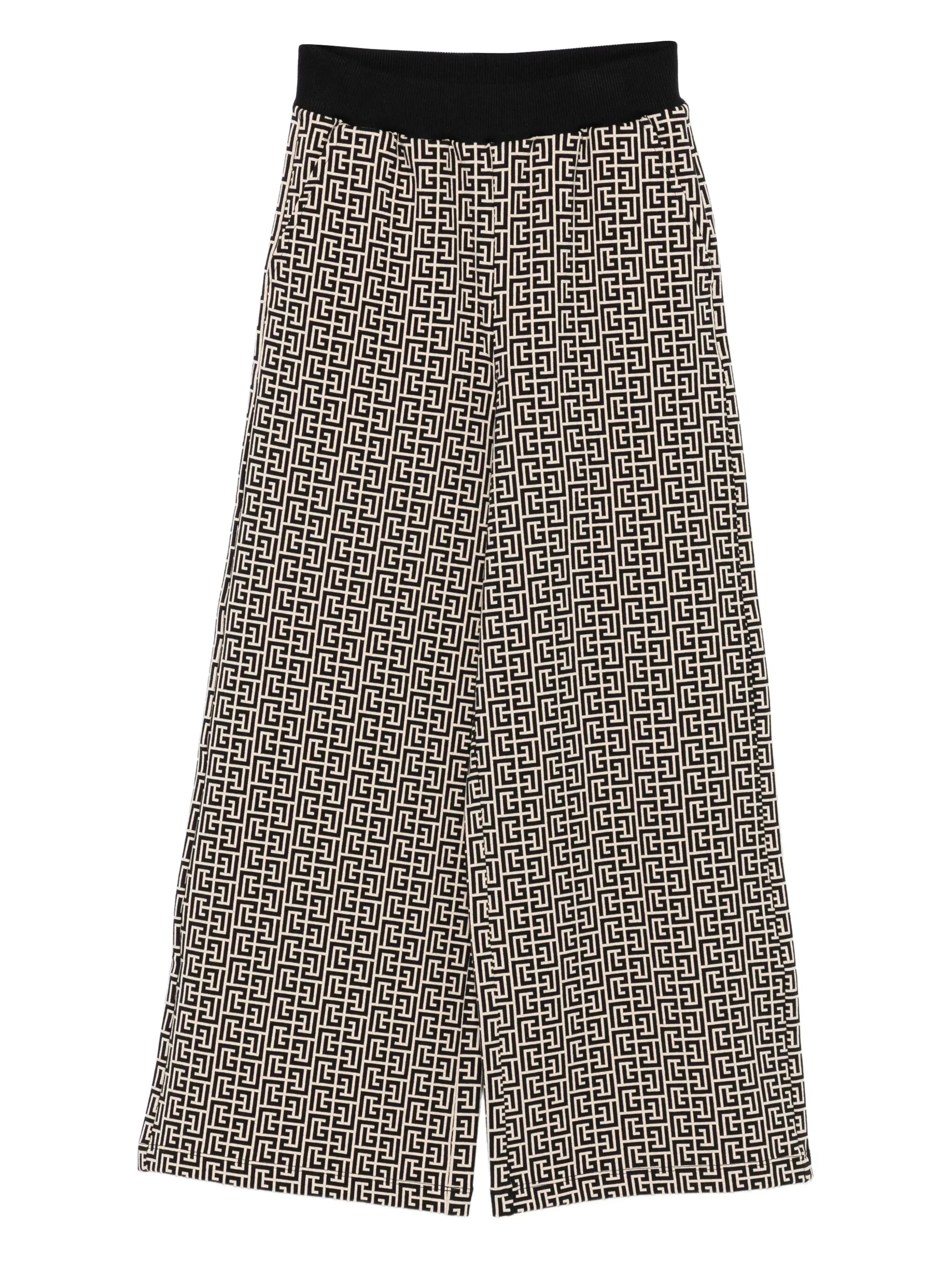 Boys' Long Trousers with Stylish Waist and All-Over Pattern