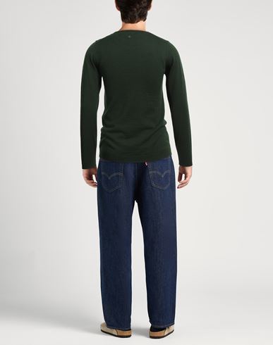 Man Sweater Green Size 36 Acrylic, Wool
