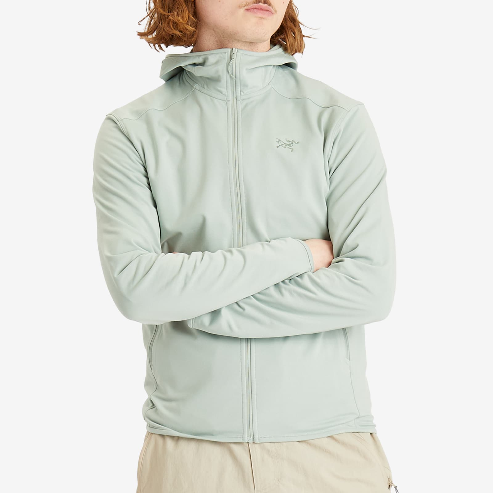 Arc'teryx Men's Kyanite Lightweight Hoodie in Stone Green