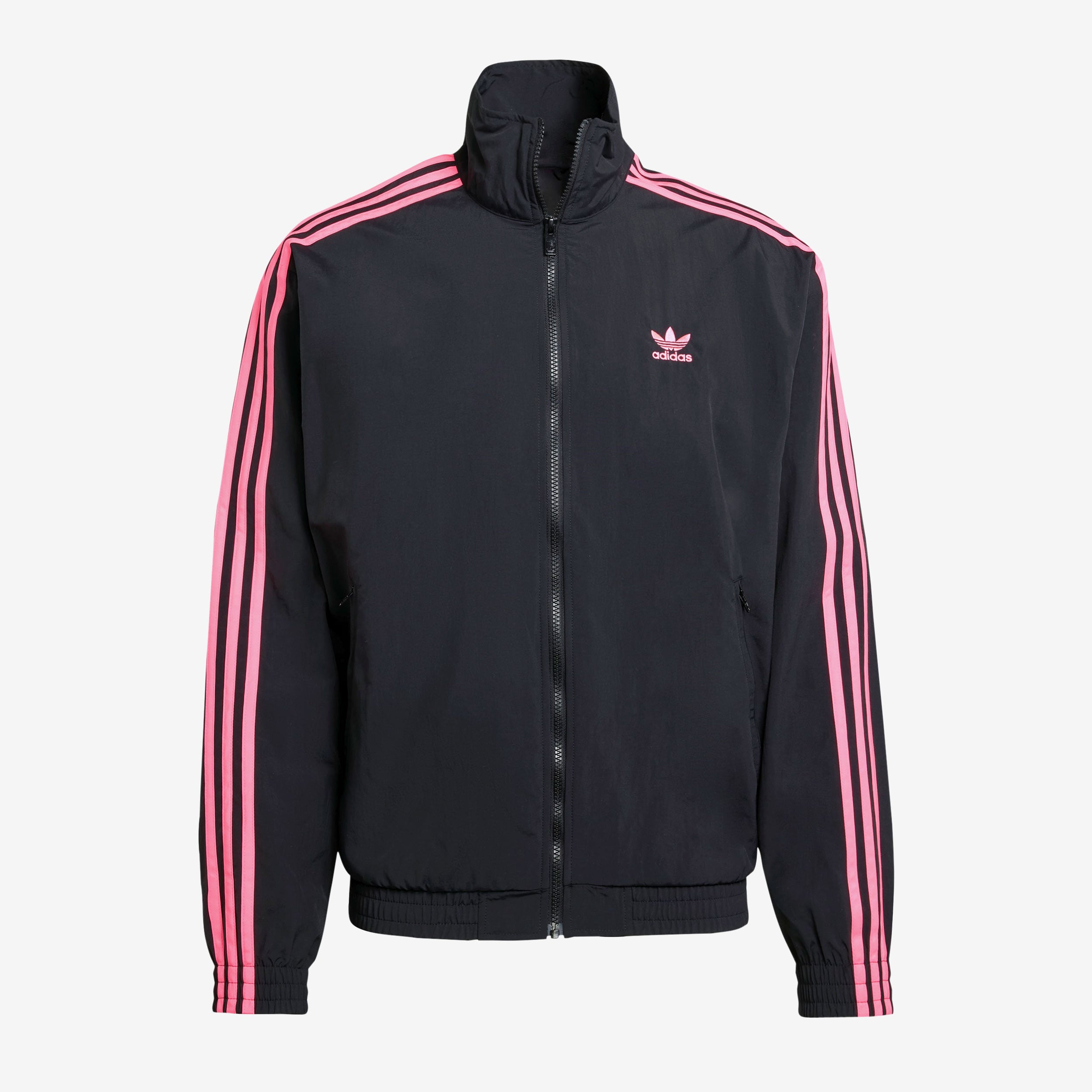 Adidas Firebird Adicolor Woven Track Top - black/lucid pink - unisex