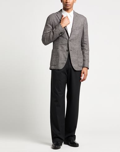 Man Blazer Grey Size 36 Wool, Linen, Nylon