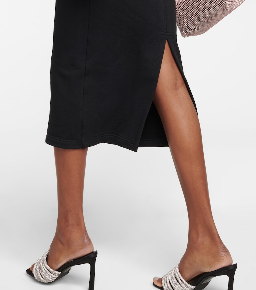 Cutout cotton midi dress