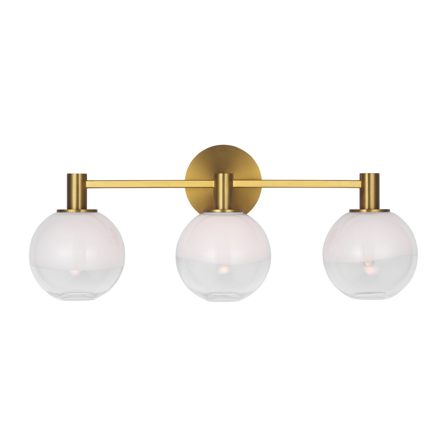 Burnished Brass Bathroom Vanity Light from the Torian Collection