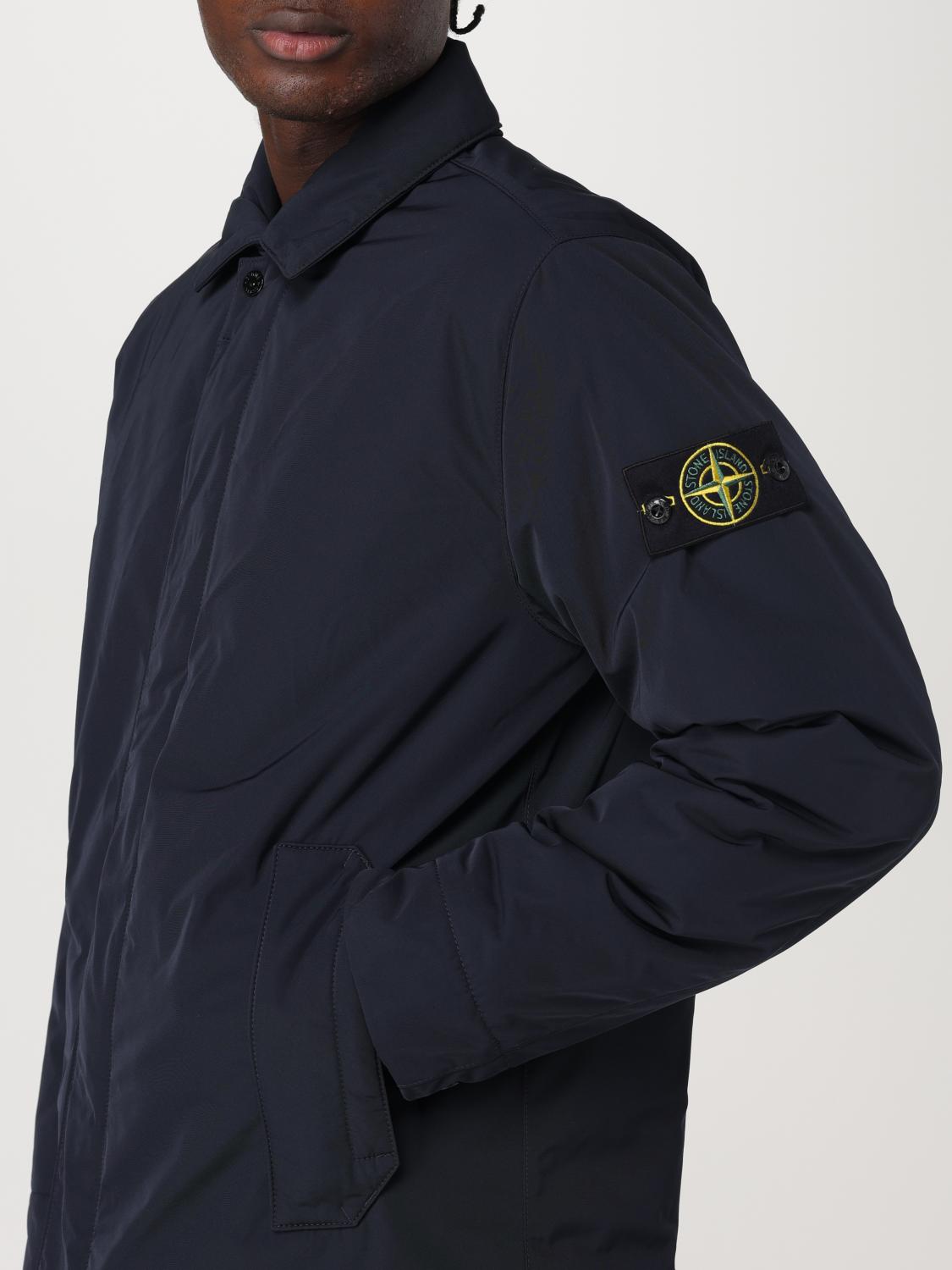Micro-twill PrimaLoft-padded coat - Blue