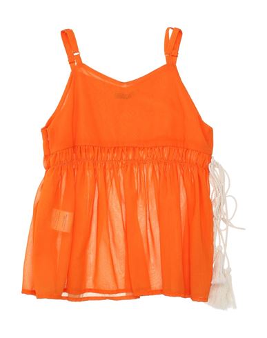Kid Girl Top Orange Size 12 Polyester