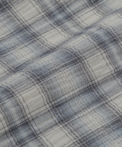 Aplay Pastel Check Shirt Peach Blue