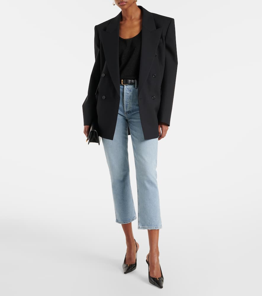 Riley high-rise straight jeans