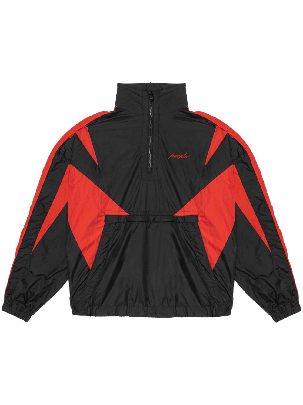 Colour-block track jacket - Black