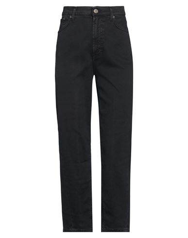 Woman Jeans Black Size 24 Cotton, Lyocell, Elastane