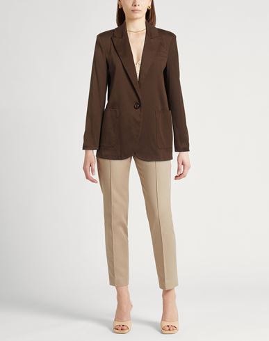 Forte_forte Woman Blazer Military green Size 2 Cotton, Polyamide, Elastane