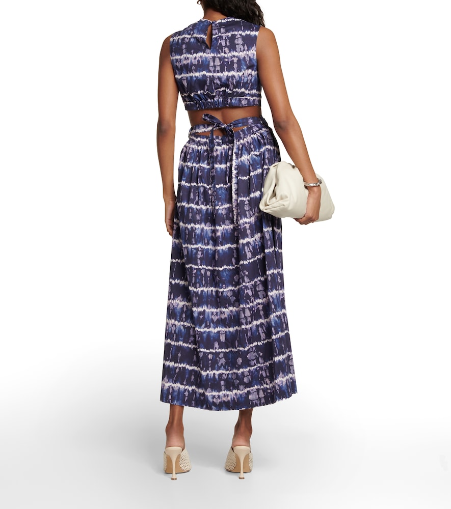 Ashima cutout cotton-blend midi dress