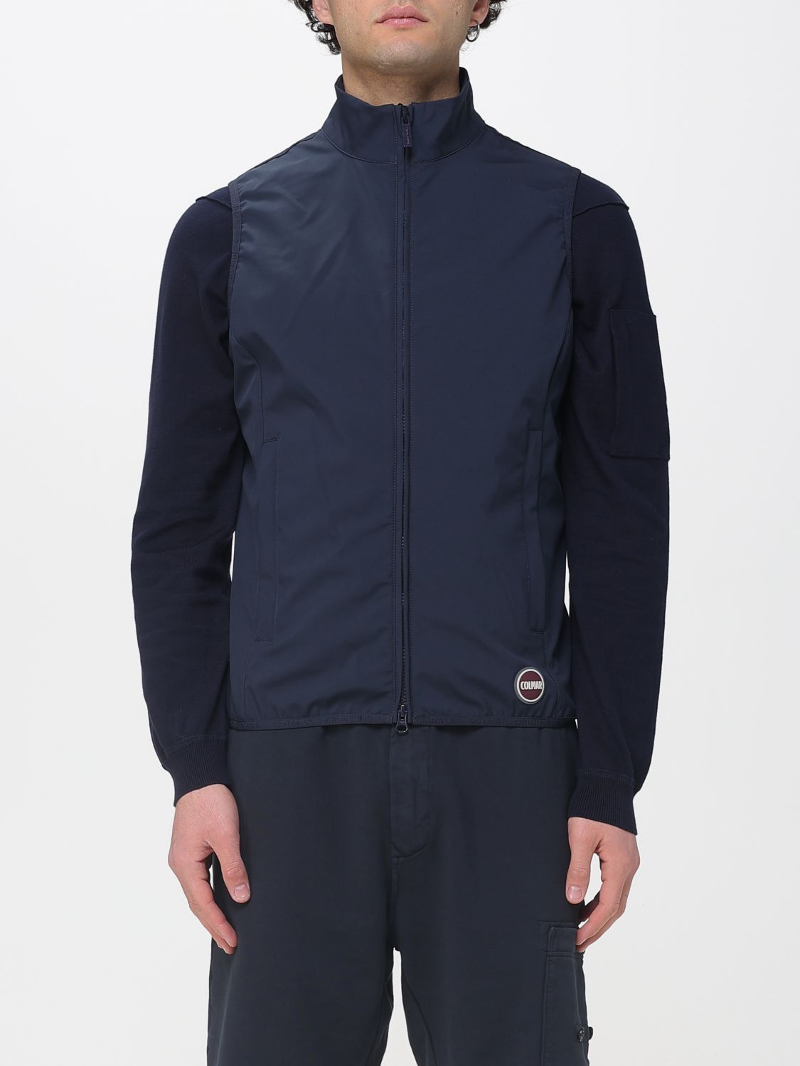 Suit Vest Men color Blue