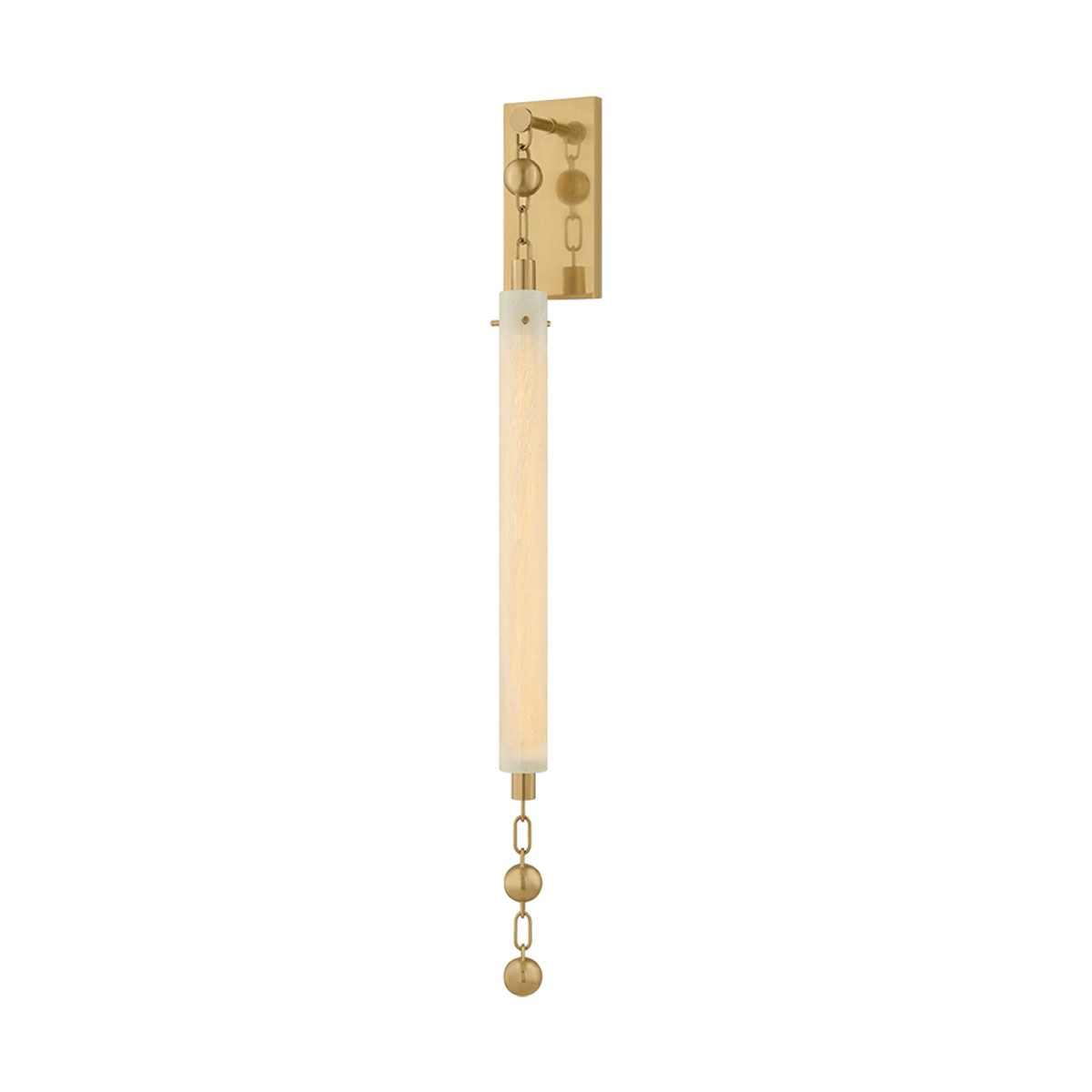 Vintage Brass LED Wall Sconce from the Parigi Collection