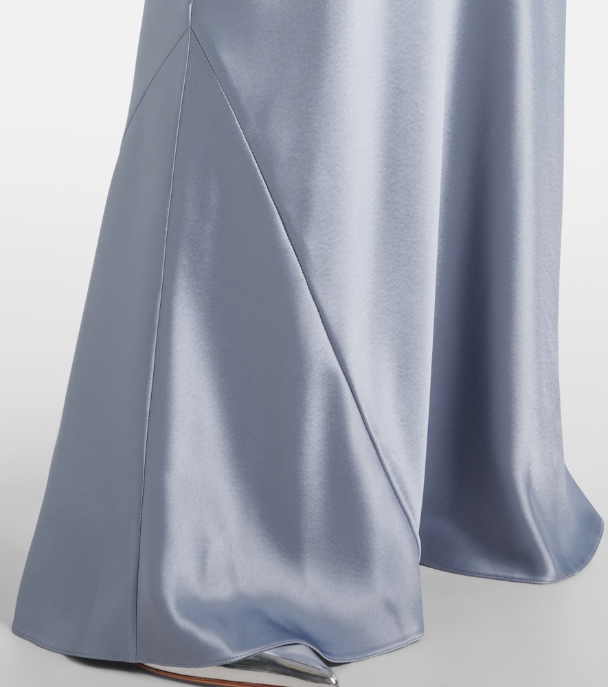 Sienna halterneck satin gown