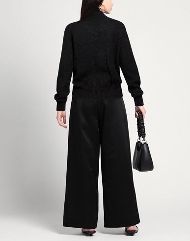Woman Turtleneck Black Size 14 Mohair wool, Silk