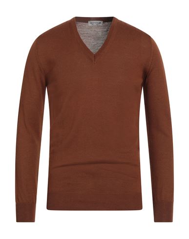 Man Sweater Brown Size 42 Wool, Acrylic