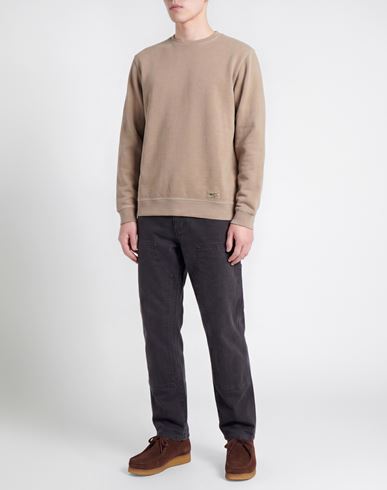 Man Sweatshirt Khaki Size XL Cotton, Polyester