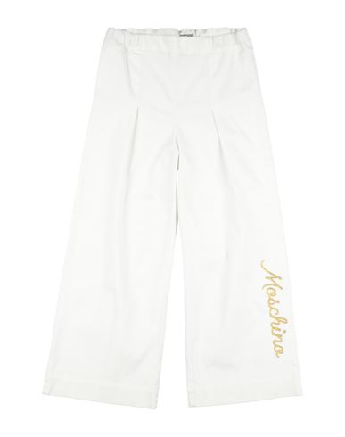 Kid Girl Pants White Size 12 Cotton, Elastane