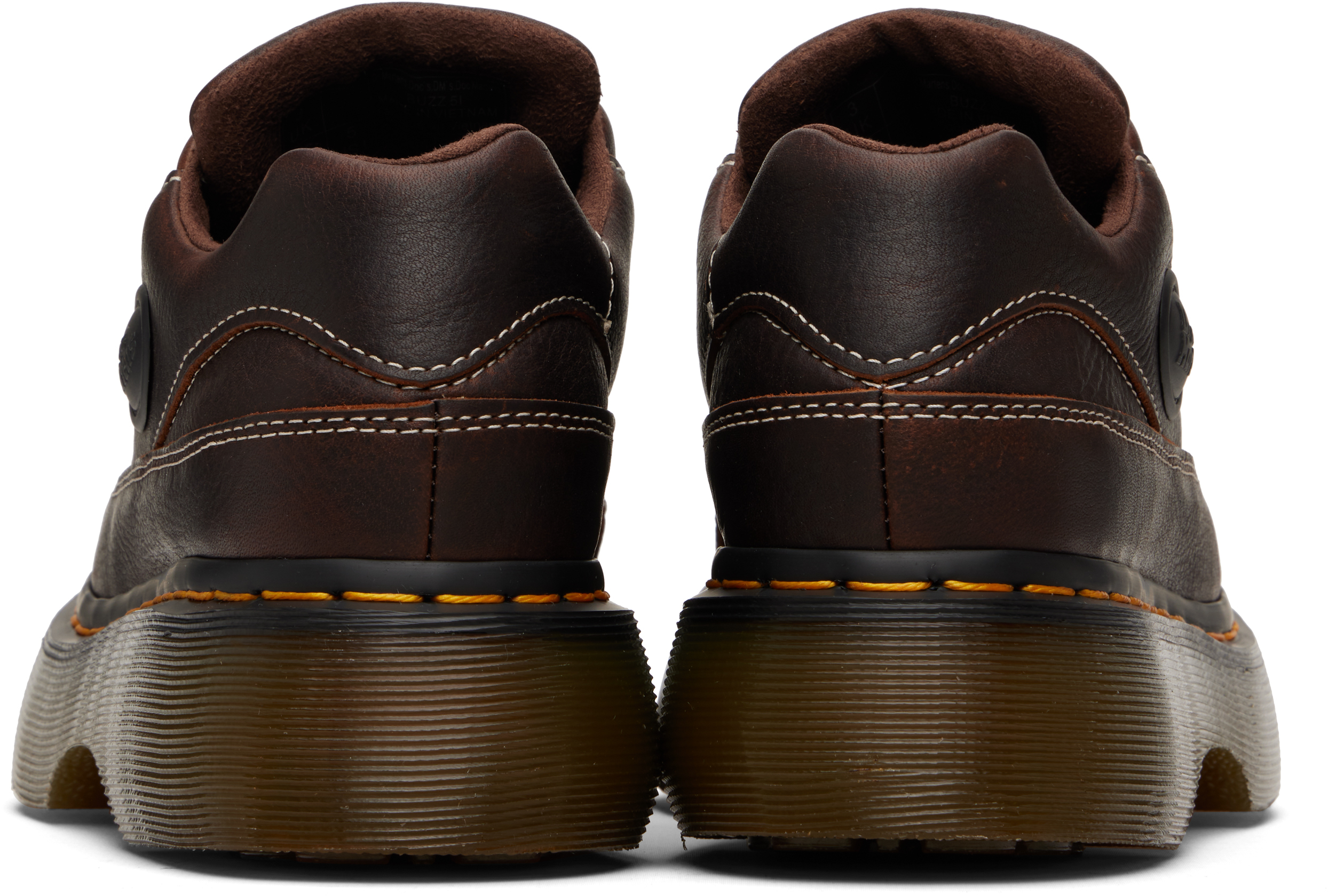 Brown Buzz 5-Eye Grizzly Leather Derbys