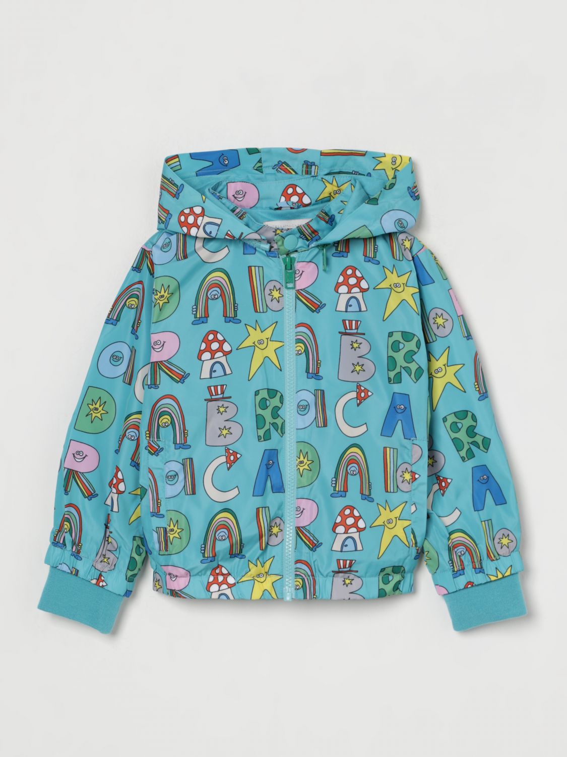 Graphic-print jacket - Green