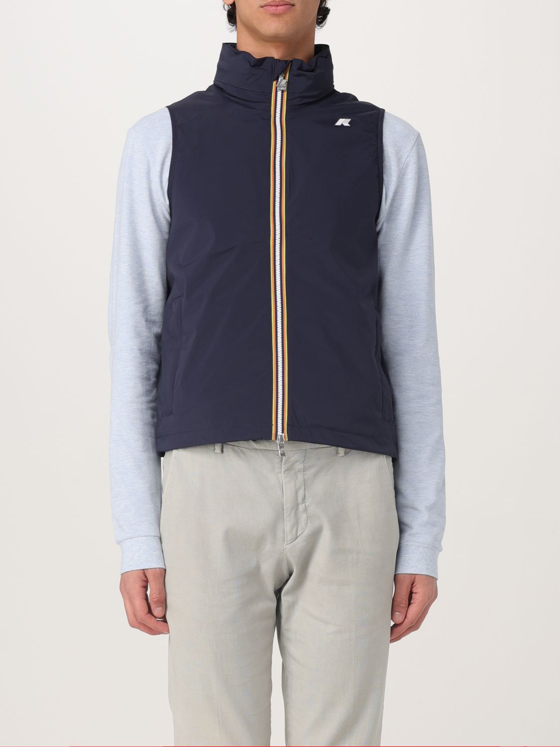 Coat Men color Blue