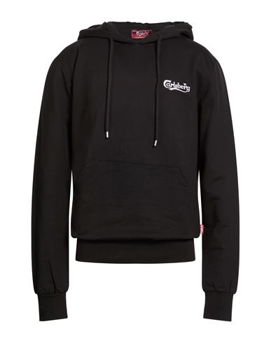 Man Sweatshirt Black Size XL Cotton