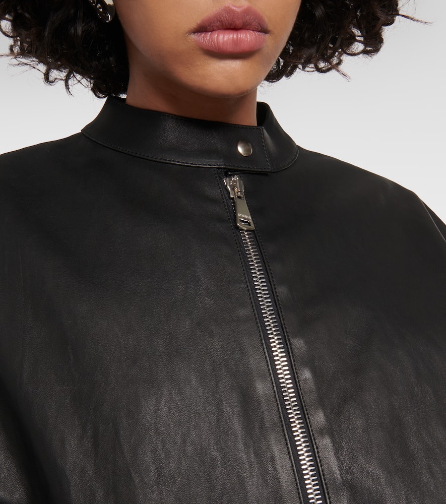 Pharrell leather bomber jacket