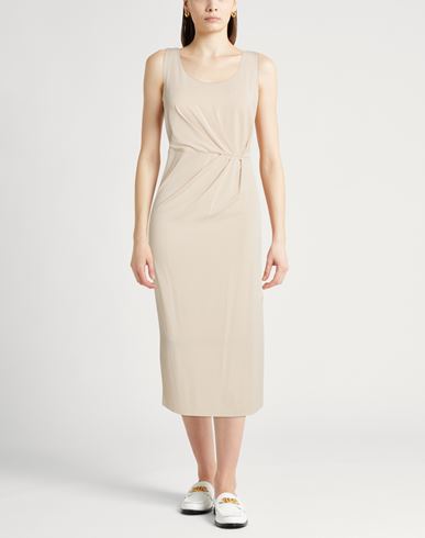Woman Midi dress Beige Size 8 Acetate, Polyamide, Elastane