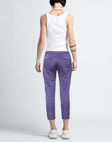 Mason's Woman Pants Purple Size 8 Cotton, Viscose, Elastane