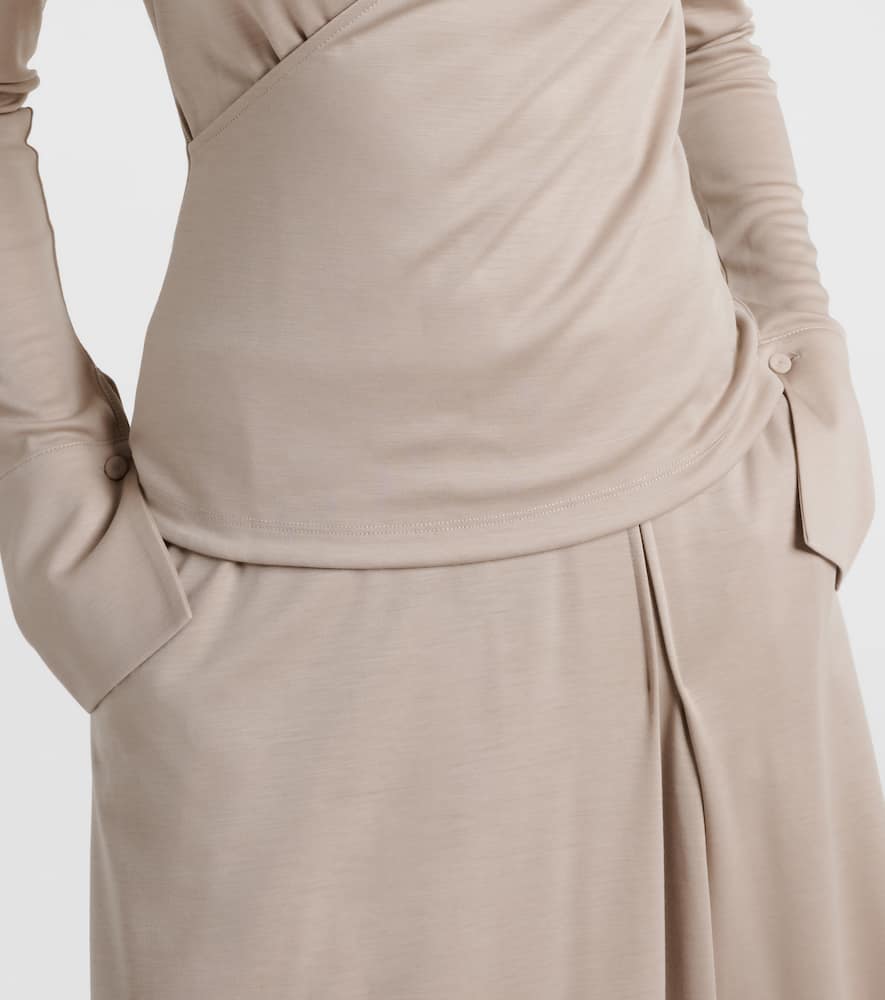 Adagio virgin wool wrap top