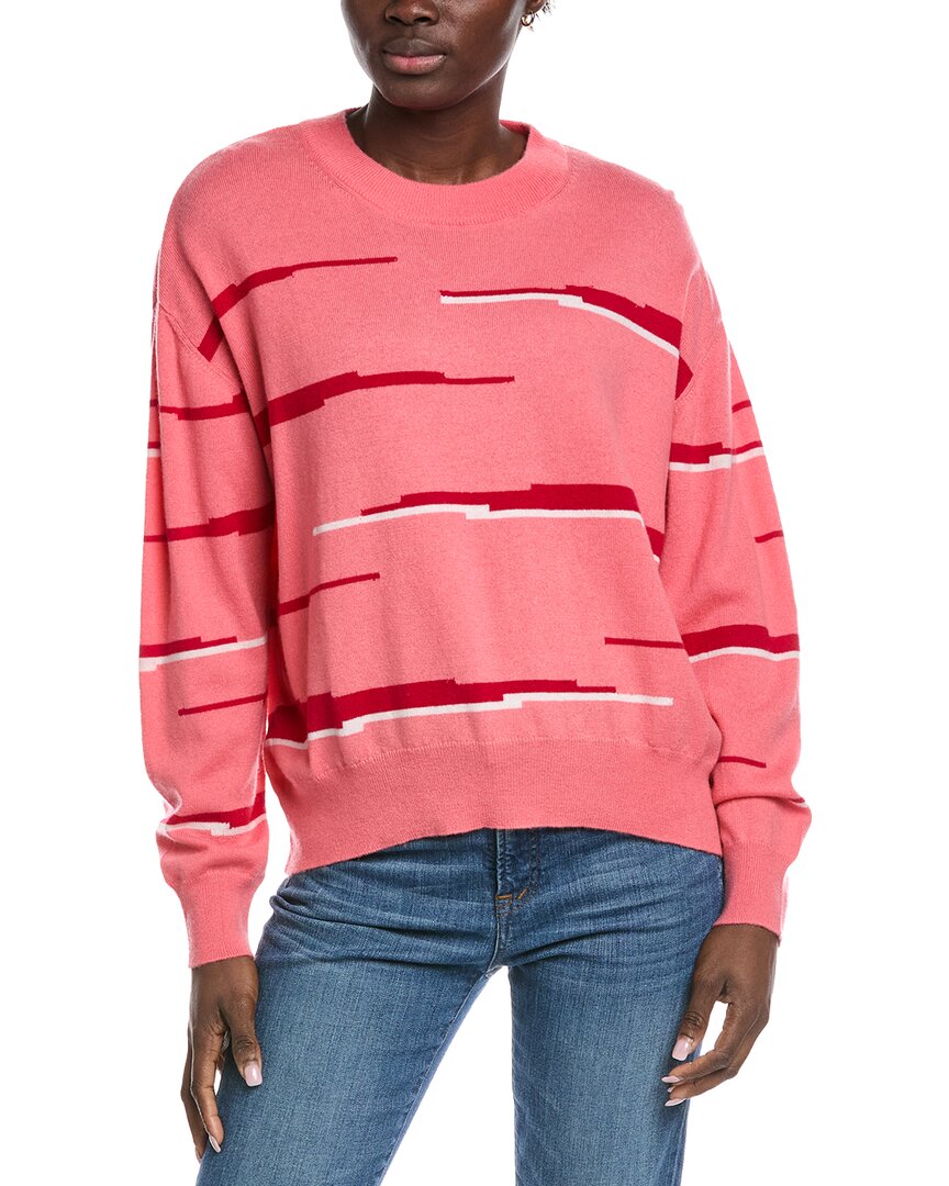 Glitch Zebra Wool & Cashmere-Blend Sweater