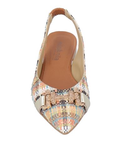 Nila & Nila Woman Ballet flats Beige Size 11 Leather, Natural raffia