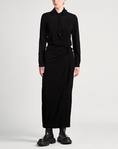 Woman Maxi dress Black Size 6 Viscose