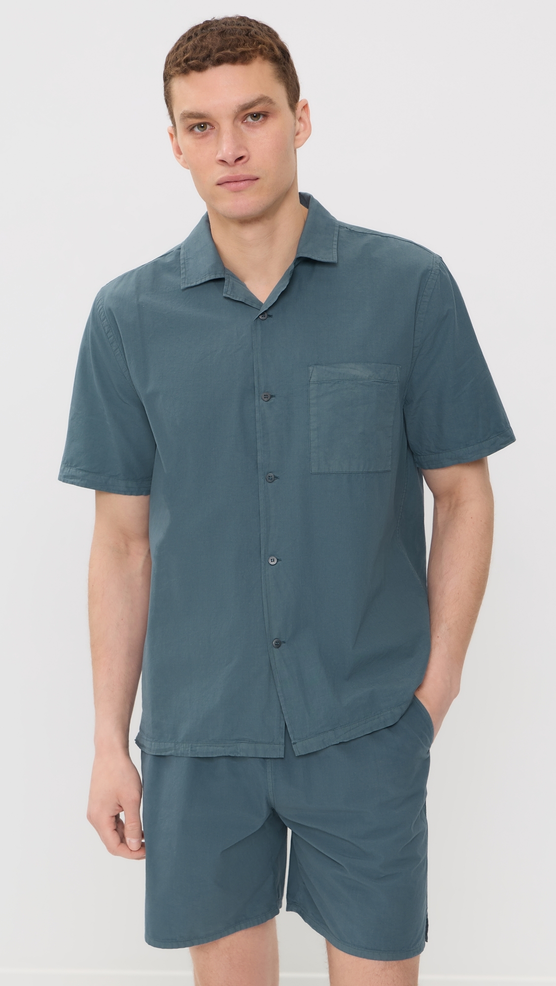 Air Cotton Camp Shirt Lake